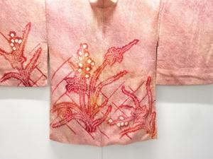 本総絞り　草花模様絵羽織